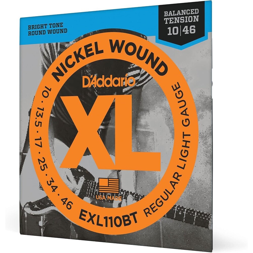 D'Addario XL Nickel Electric Guitar Strings Balanced 10-46